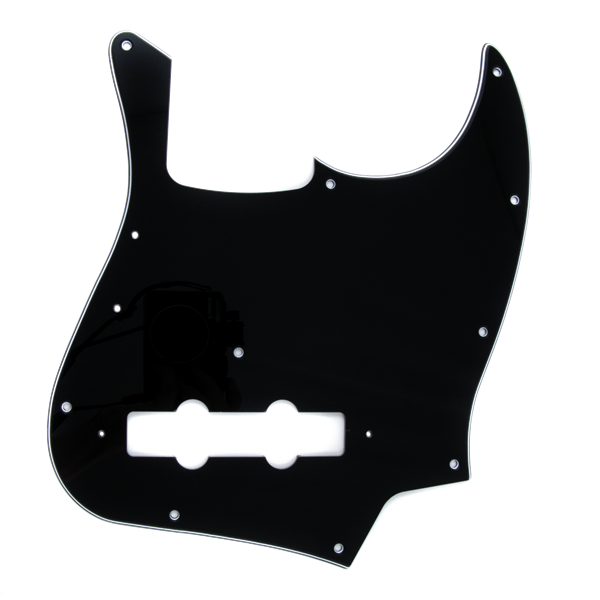 Fender - Pure Vintage Pickguard - Jazz Bass® '70s - 10-Hole Mount - Black - 3-Ply - 005-5252-049