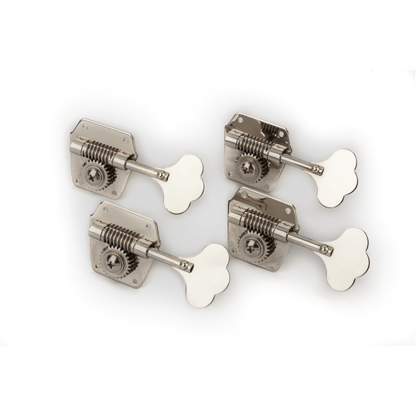 Fender - Pure Vintage Bass Tuning Machines - Nickel-Plated Steel - (4)