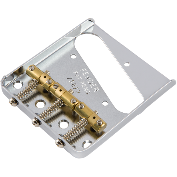 Fender - 3-Saddle American Vintage "Hot Rod" Telecaster® Bridge Assembly with Compensated Brass Saddles - Nickel - 009-1114-049