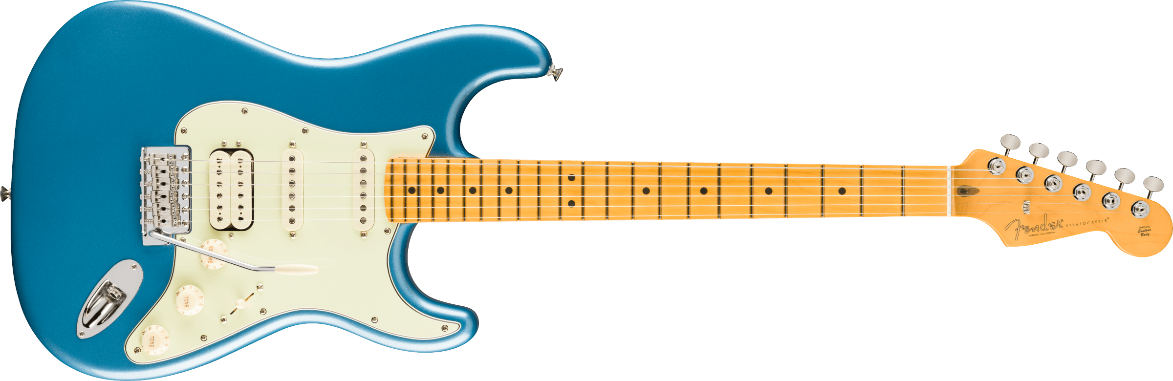 Fender - American Professional Classic Stratocaster® HSS, Maple Fingerboard, Faded Lake Placid Blue - 011-4952-379