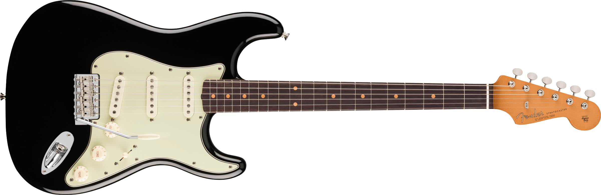 Fender - Vintera® III Early '60s Stratocaster® - Rosewood Fingerboard - Black - 014-9160-306