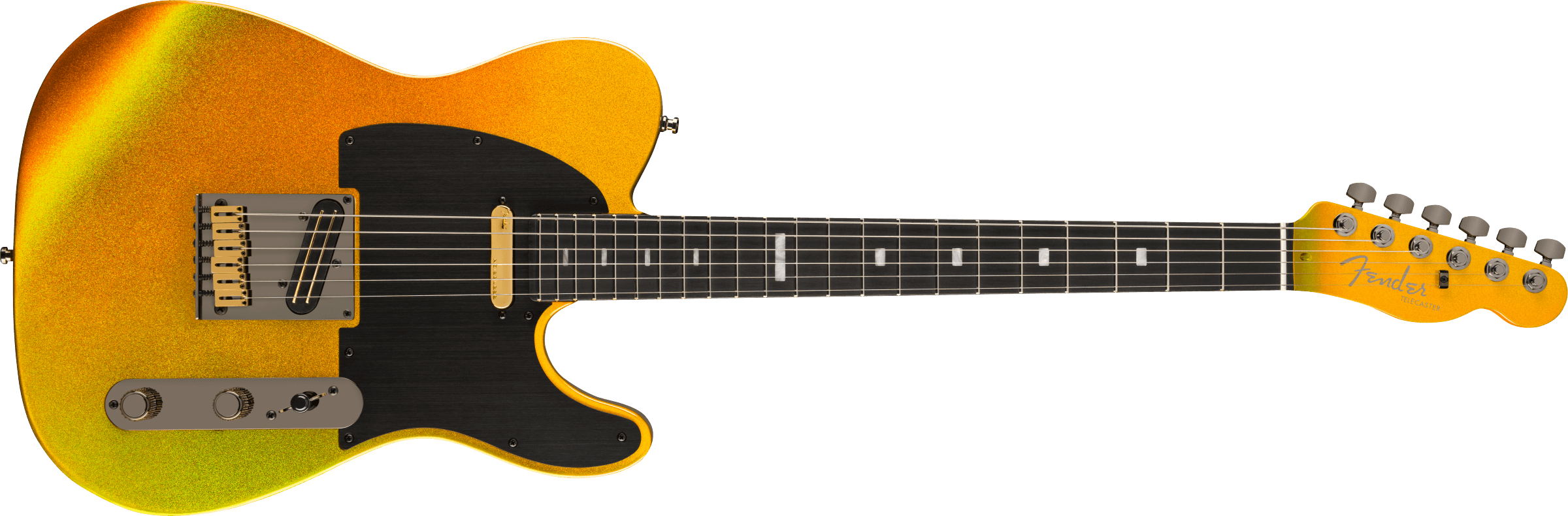 Fender - 75th Anniversary American Ultra II Telecaster® - Ebony Fingerboard - Liquid Gold - 017-7011-728