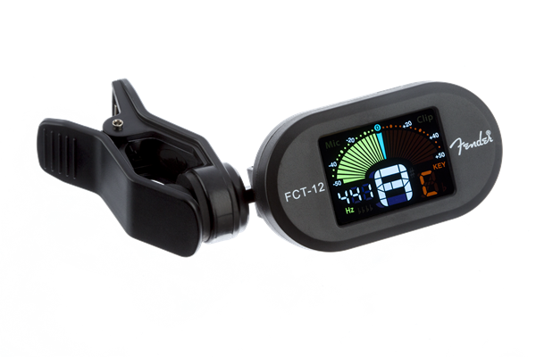 Fender - Fender® FCT-12 Color Clip-On Tuner - Black - 023-9978-100