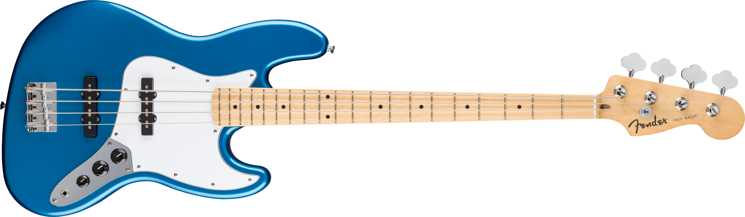 Fender - Standard Jazz Bass®, Maple Fingerboard, White Pickguard, Aqua Marine Metallic - 026-6820-560