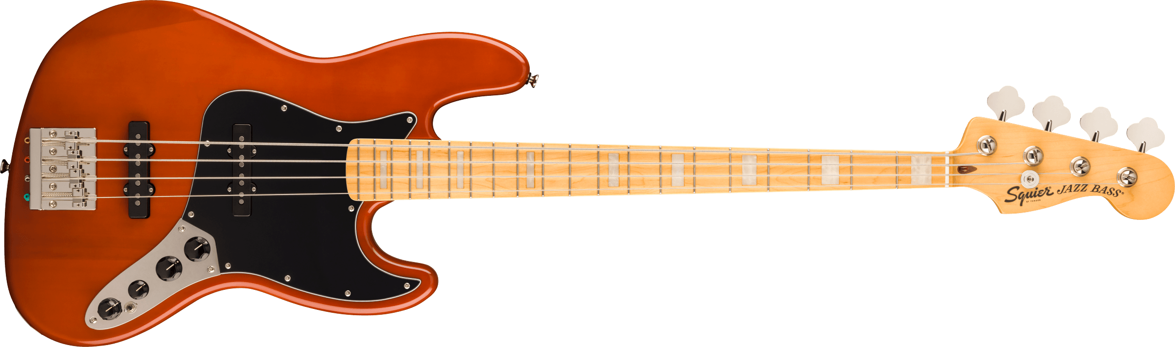 Squier - Classic Vibe™ Active '70s Jazz Bass® - Maple Fingerboard - Black Pickguard - Mocha