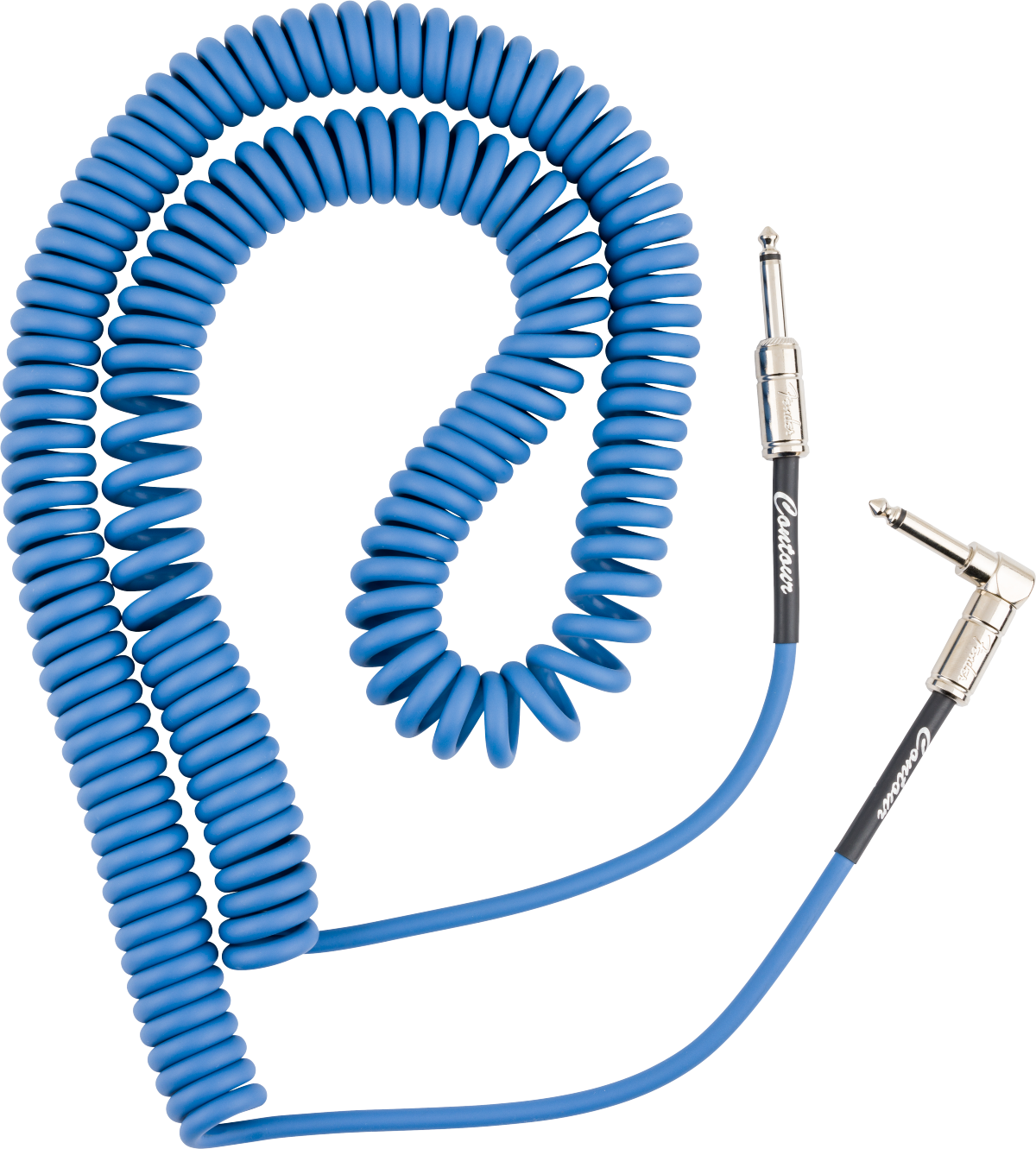 Fender - Contour™ 30' Coiled Cable, Lake Placid Blue - 099-0573-002