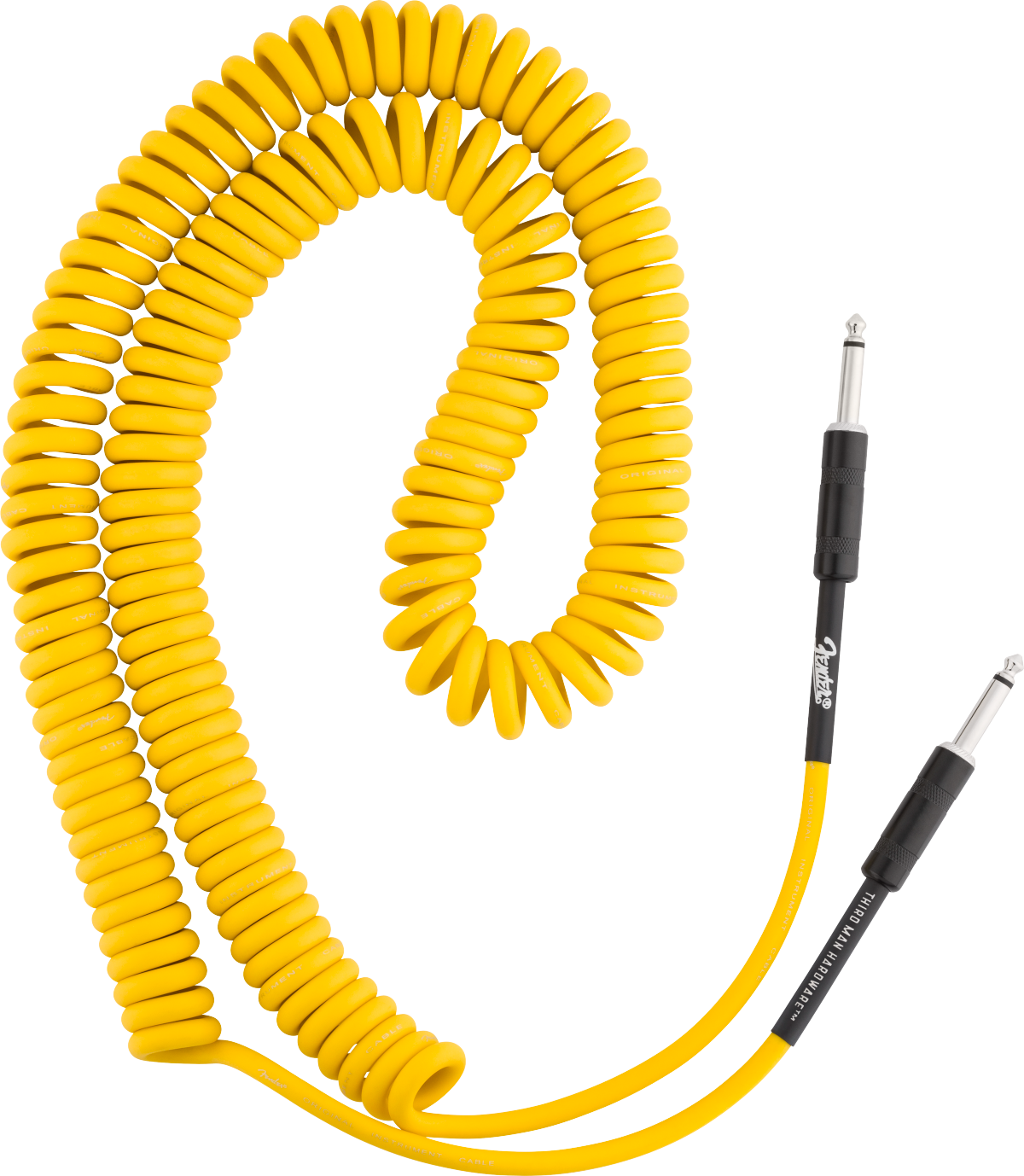 Fender - 30' Coil Cable - Fender x Third Man Hardware - Yellow - 099-0573-029