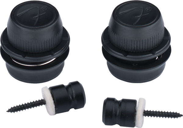 Fender - Fender® "F" Strap Locks - Black - 099-0818-301