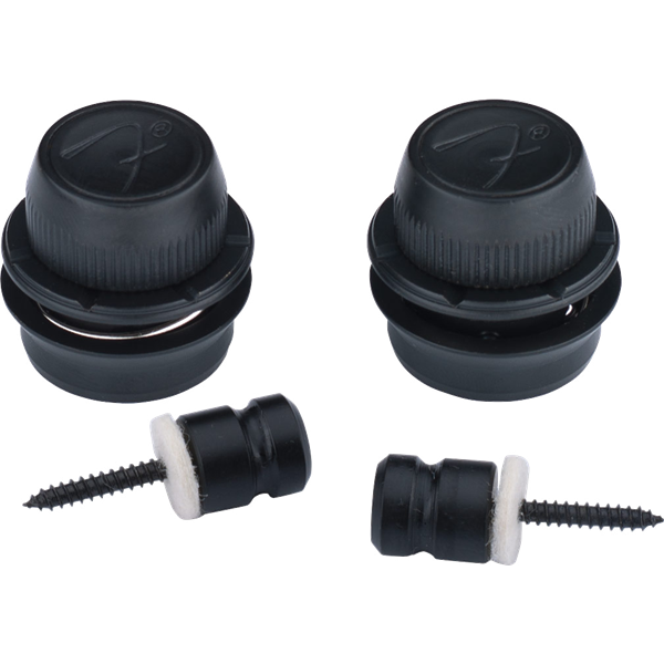 Fender - Fender® "F" Strap Locks - Black - 099-0818-301