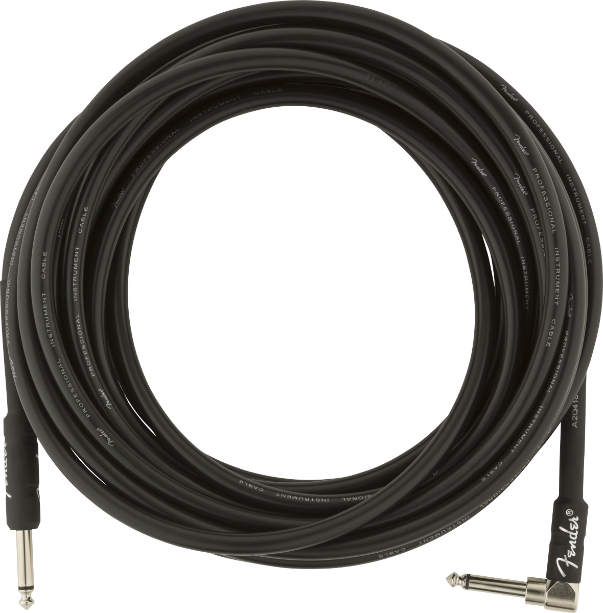 Fender - Professional Series Instrument Cables - Straight/Angle - 25' - Black - 099-0820-060