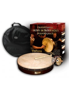 Walton - 18" Classic Bodhran Pack Dark Brown - 10AWAL-P1900-418DB