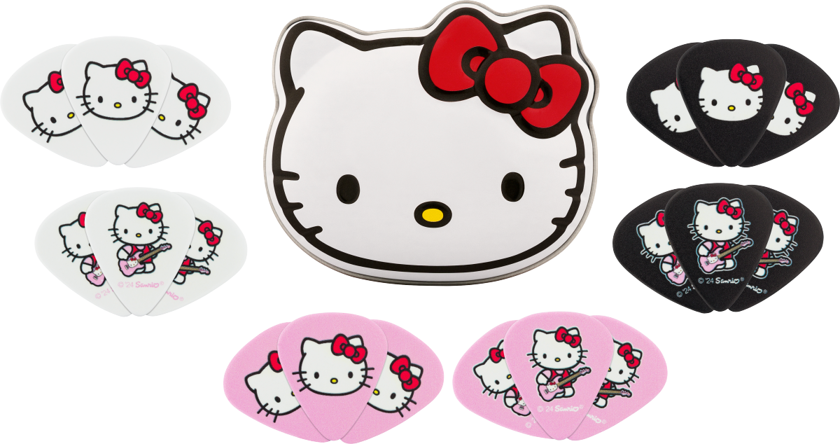 Fender - Fender® x Hello Kitty® 18 Pack Pick Tin, Medium - 198-0351-056