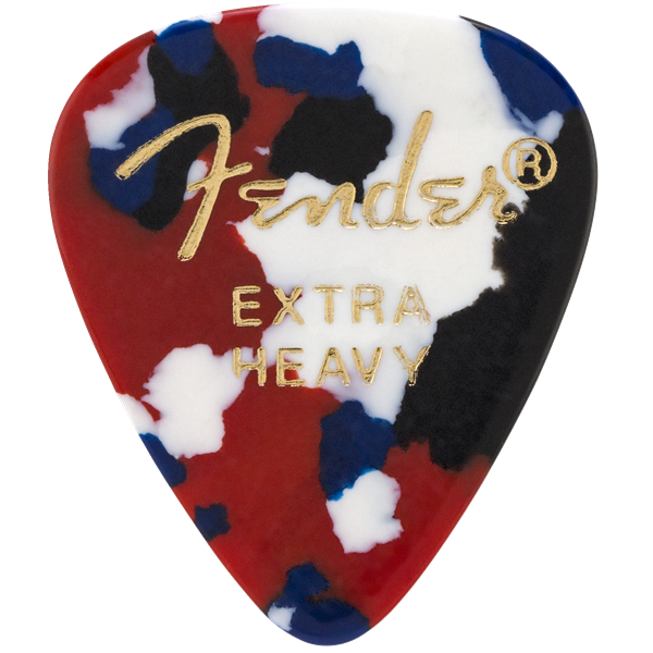 Fender - Classic Celluloid - Confetti - 351 Shape - Extra Heavy - 144 Count - 198-0351-650