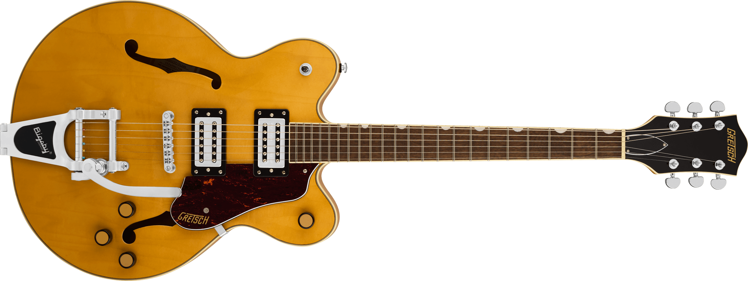 Gretsch - G2622T Streamliner™ Center Block Double-Cut with Bigsby® - Laurel Fingerboard - Broad’Tron™ BT-3S Pickups - Village Amber