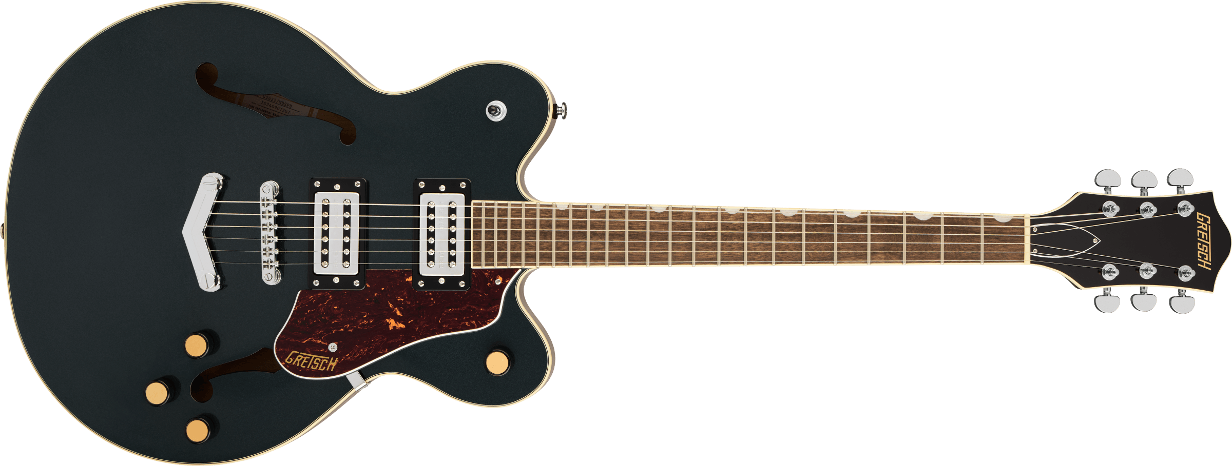 Gretsch - G2622 Streamliner™ Center Block Double-Cut with V-Stoptail - Laurel Fingerboard - Broad’Tron™ BT-3S Pickups - Midnight Sapphire