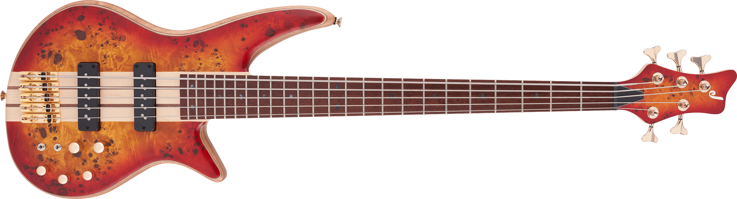 Jackson - Pro Series Spectra Bass SBP V, Caramelized Jatoba Fingerboard, Transparent Cherry Burst - 291-9934-515