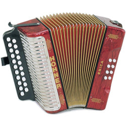 Hohner - 1600/2 Erica Diatonic Accordion in key of G/C - 3000GR