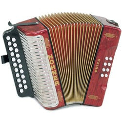 Hohner - 1600/2 Erica Diatonic Accordion in key of G/C - 3000GR
