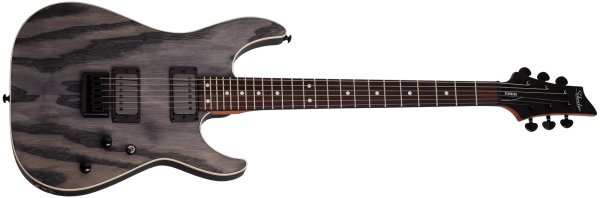 Schecter - C-1 Standard Electric Guitar, Black Fade Burst Burl - 3950-SHC