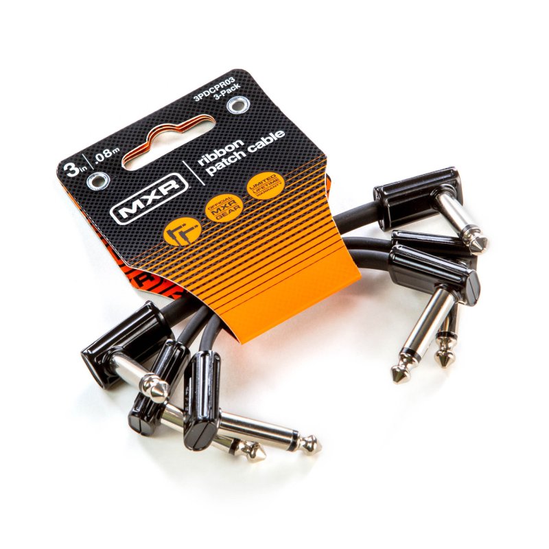 MXR - 3" Ribbon Patch Cable (3 Pack) - 3PDCPR03