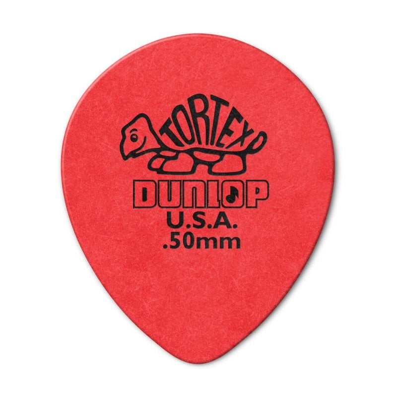 Dunlop - Red 0.50mm Tortex® Teardrop Guitar Pick (72/pack) - 413R-50
