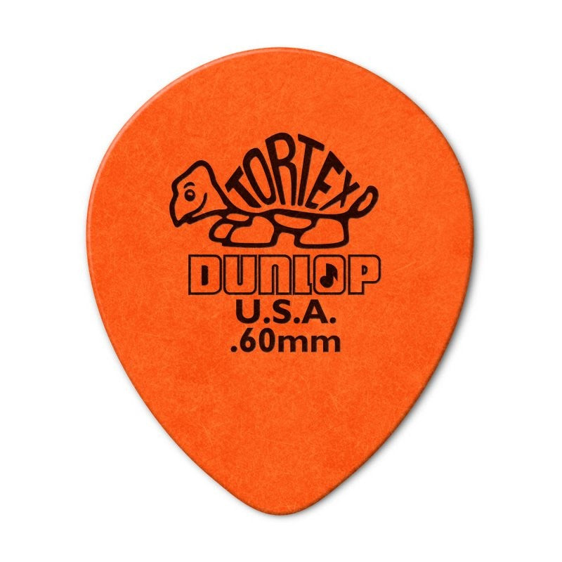 Dunlop - Orange 0.60mm Tortex® Teardrop Guitar Pick (72/pack) - 413R-60