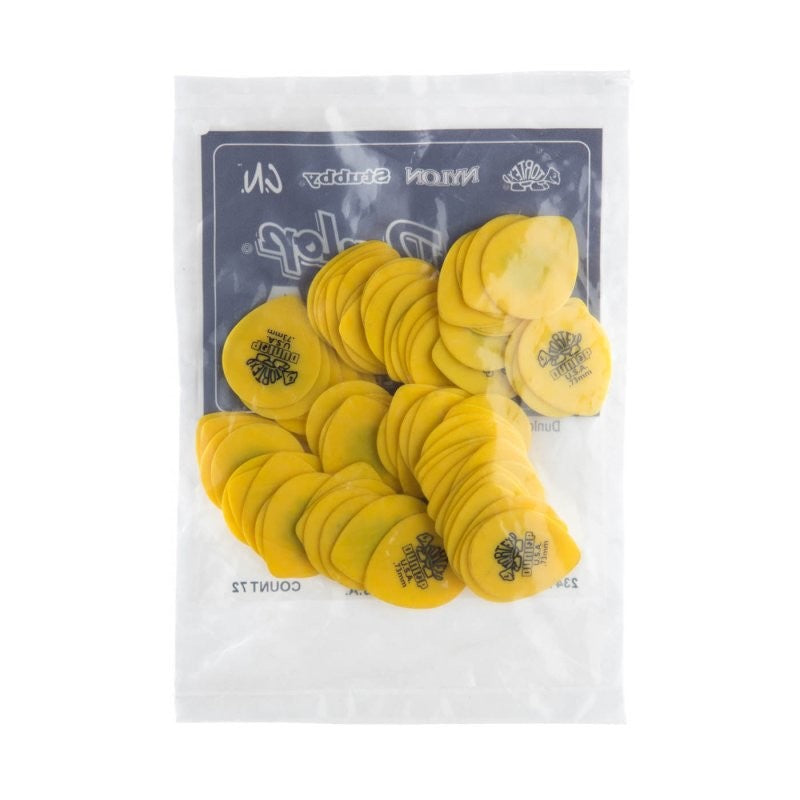 Dunlop - Yellow 0.73mm Tortex® Teardrop Guitar Pick (72/pack) - 413R-73