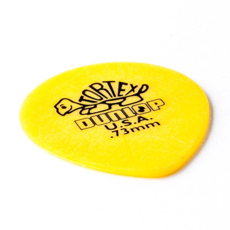 Dunlop - Yellow 0.73mm Tortex® Teardrop Guitar Pick (72/pack) - 413R-73