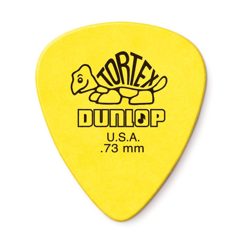 Dunlop - Yellow 0.73mm Tortex® Standard Guitar Pick (72/bag) - 418R-73