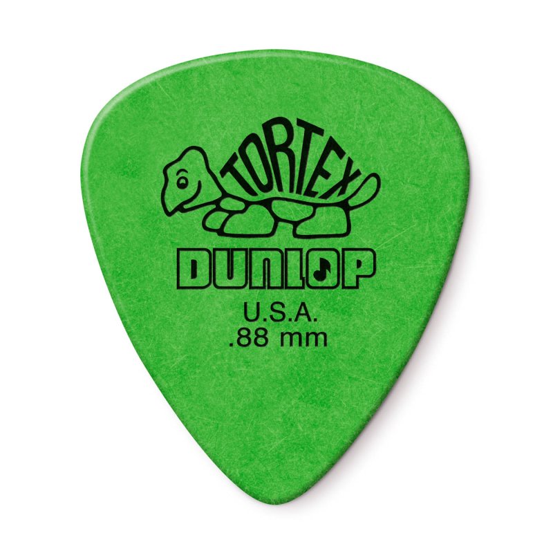 Dunlop - Green 0.88mm Tortex® Standard Guitar Pick (72/bag) - 418R-88
