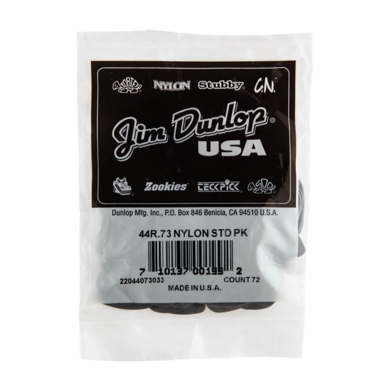 Dunlop - 0.73mm Nylon Guitar Pick (72/bag) - 44R-73