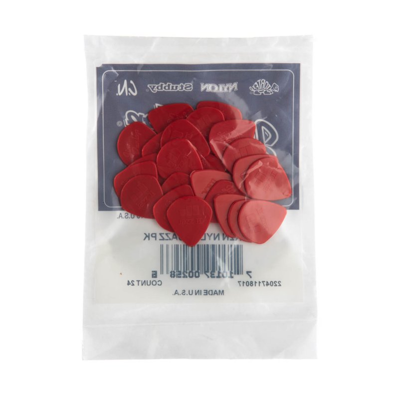 Dunlop - Red Nylon Jazz III Guitar Pick (24/bag) - 47R2N