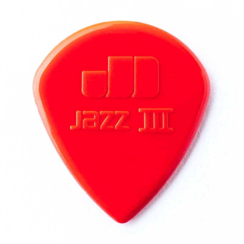 Dunlop - Red Nylon Jazz III Guitar Pick (24/bag) - 47R3N