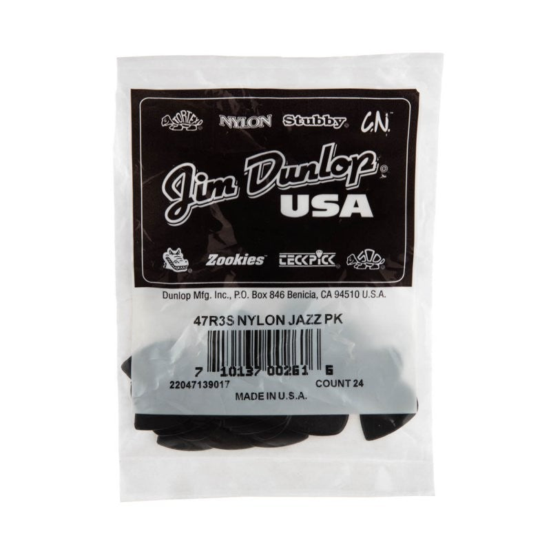 Dunlop - Stiffo Jazz III Guitar Pick (24 Pack) - 47R3S