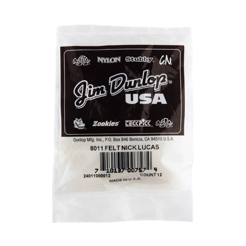 Dunlop - Felt Picks Nick Lucas, Natural, 3.2mm, 12/Bag - 8011
