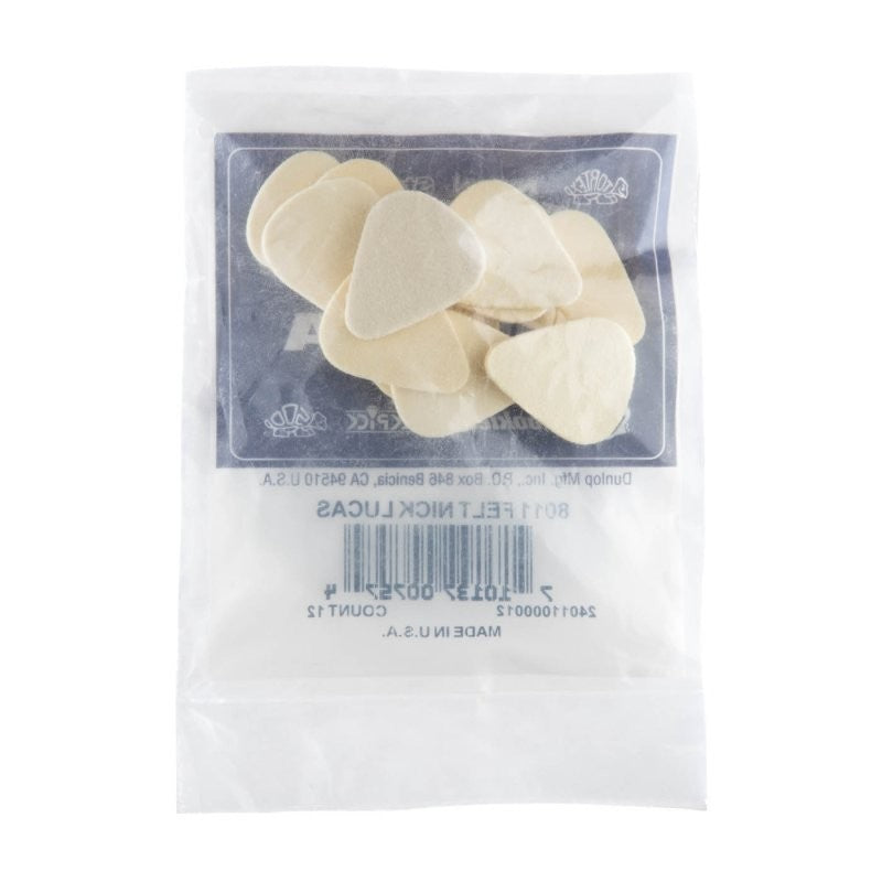 Dunlop - Felt Picks Nick Lucas, Natural, 3.2mm, 12/Bag - 8011