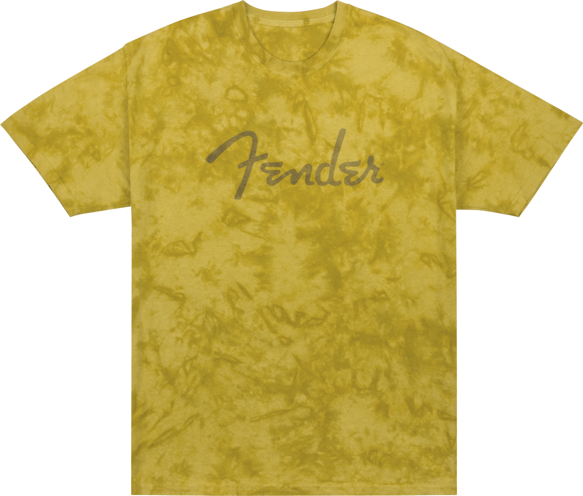Fender - Fender® Spaghetti Logo Tie-Dye T-Shirt - Mustard - S - 912-2431-306