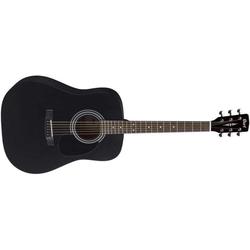 Cort Guitars - Standard Series Spruce Top Acoustic Guitar, Black Satin - AD810-BKS