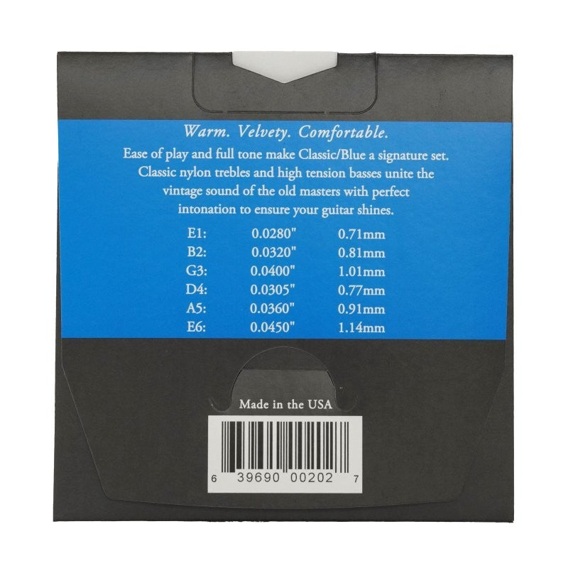 Augustine - Classic/BLue - High Tension B/2Nd Guitar Single String - BL2B