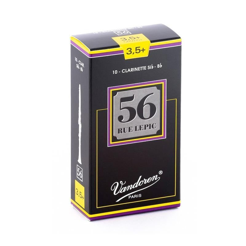 Vandoren - 56 Rue Lepic Bb Clarinet Reeds (Strength 3.5+) (Pack of 10) - CR5035+