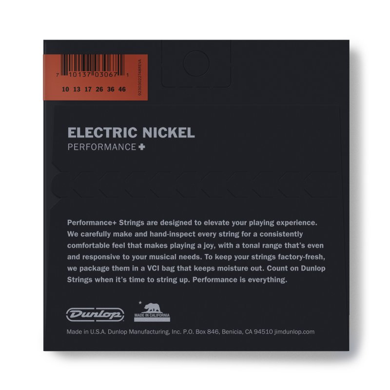 Dunlop - Nickel Plated Steel Electric Strings - .010-.046 Medium - DEN1046