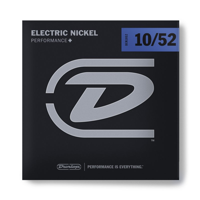 Dunlop - Nickel Plated Steel Electric Strings - .010-.052 - Med Top / Heavy Bottom - DEN1052