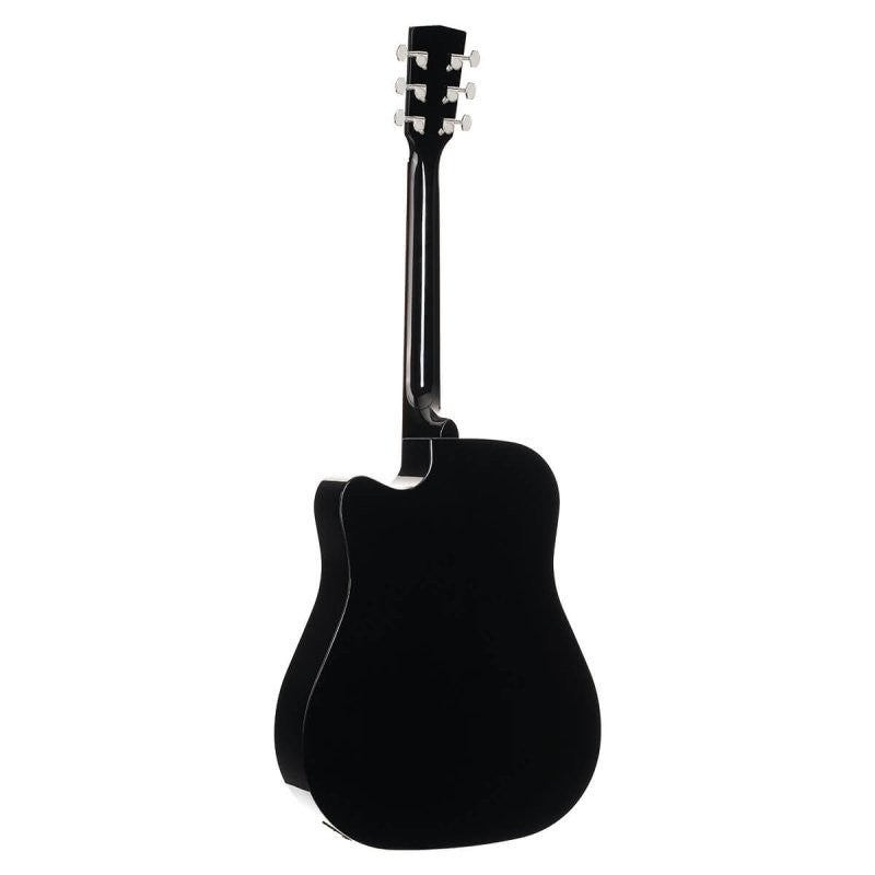 Cort Guitars - Earth Series Acoustic/Electric Guitar, Black - EARTH60CE-BK
