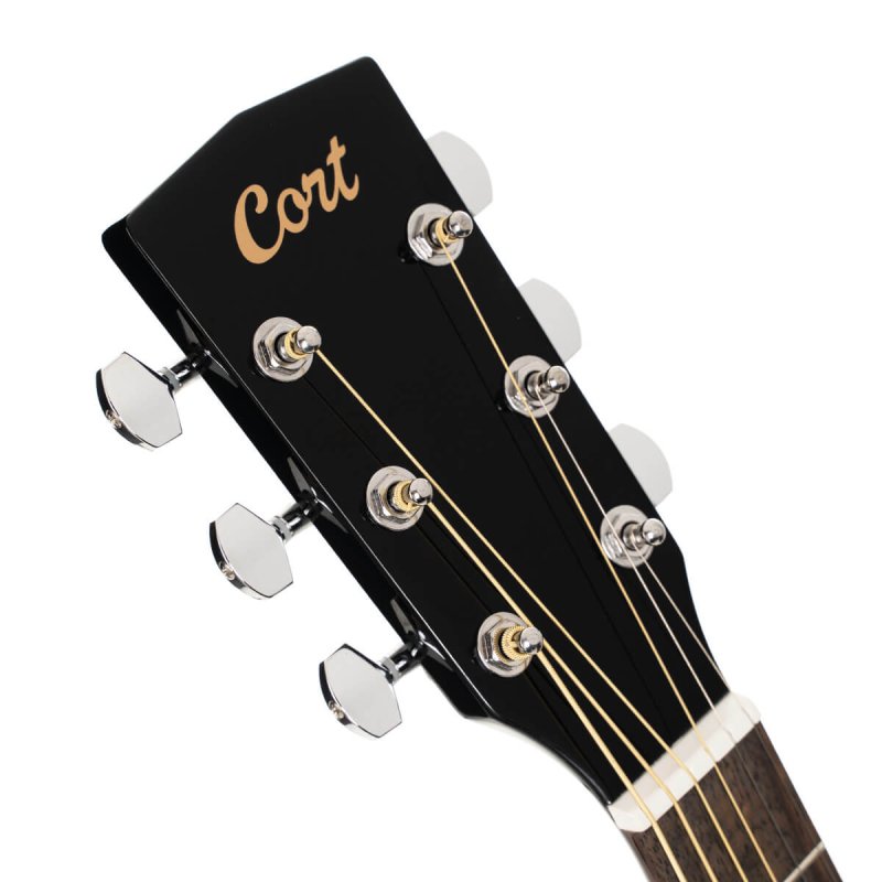 Cort Guitars - Earth Series Acoustic/Electric Guitar, Black - EARTH60CE-BK