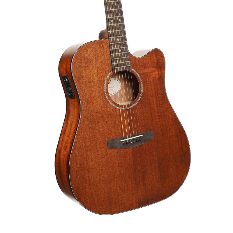 Cort Guitars - Earth Series Acoustic/Electric Guitar, Mahogany Open Pore - EARTH60MCE-OP
