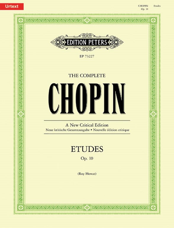 Edition Peters - F. Chopin - Etudes, Op. 10