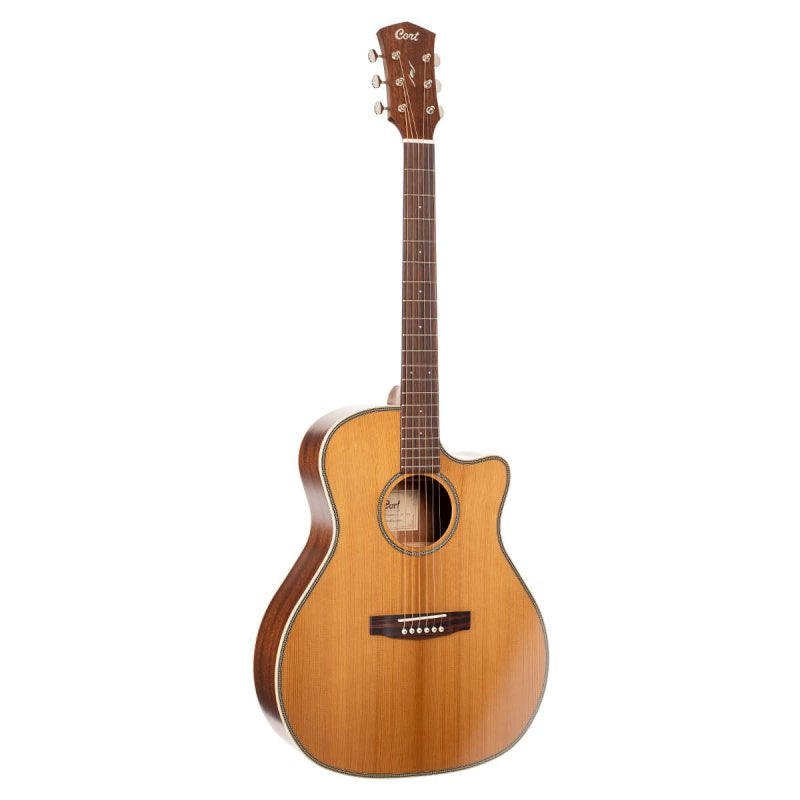 Cort Guitars - Essence Series Grand Auditorium Acoustic Guitar - Natural Semi Gloss - ESSENCEGA4NSG