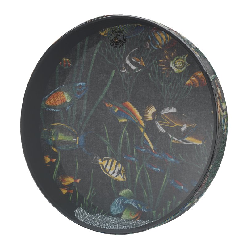 Remo - Ocean Drum - 2.5 X 16 Inch, Fish Graphic - ET-0216-10