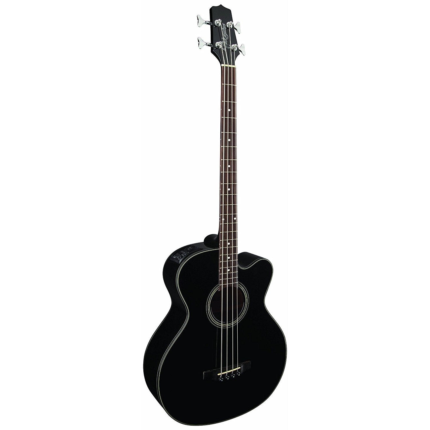 Takamine - G Series Acoustic Electric Bass Guitar - Venetian Cutaway - Black - GB30CE-BLK