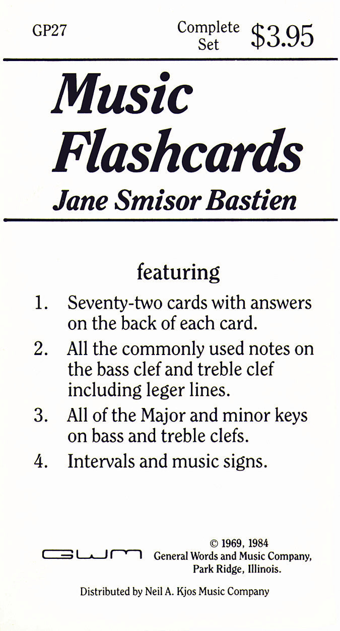 KJOS Master Composer Library - Bastien Music Flashcards
